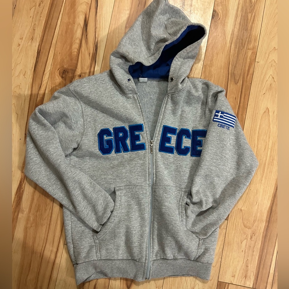 Clean Greece Gray Hoodie